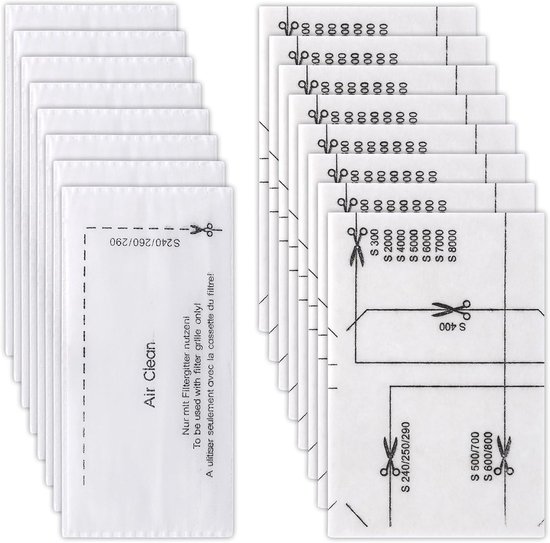 16 stuks Geschikt voor Miele Complete Stofzuiger filter filter kit voor het vervangen van de installatie - Stofzuiger onderhoud en reinigings accessoires - Stofzuiger filter - hepa filter