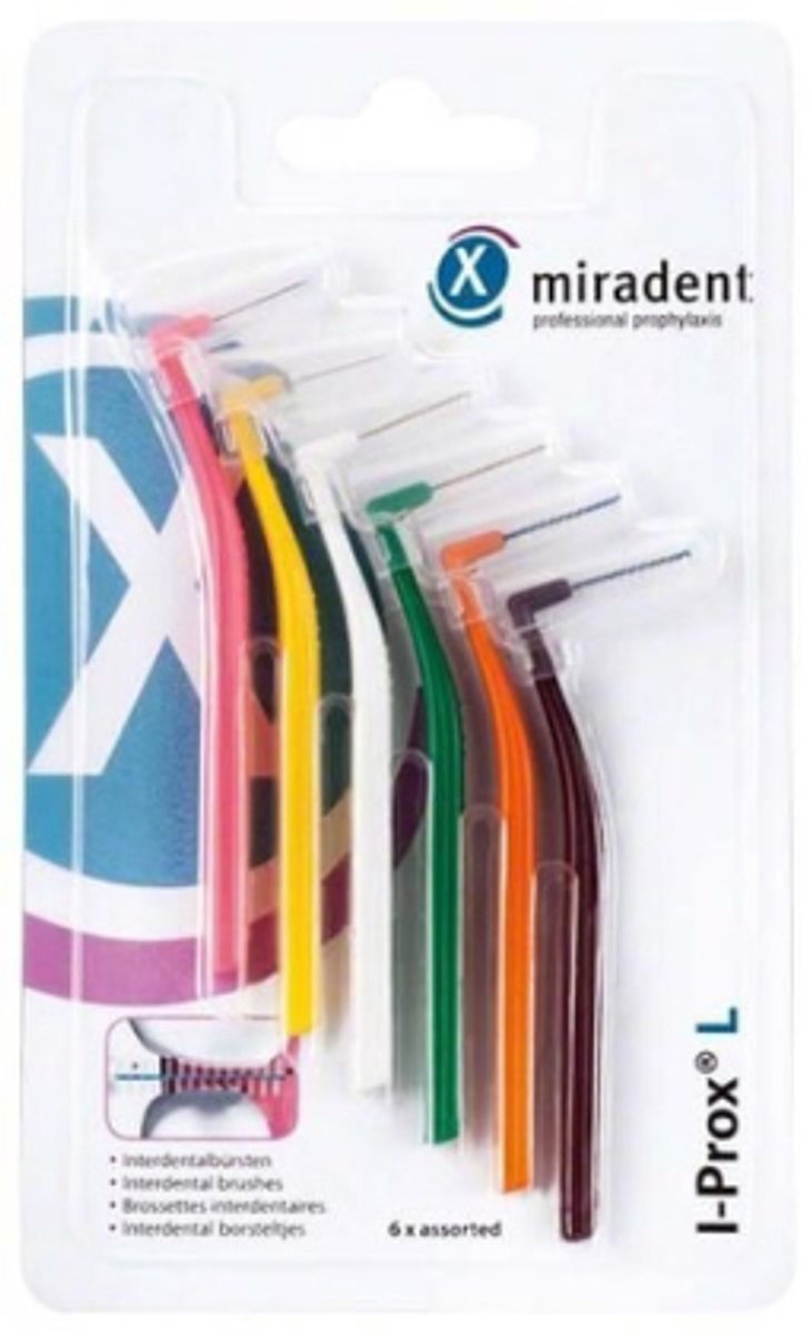 Miradent Interdentale Ragers I-Prox L Assorti - 6 stuks