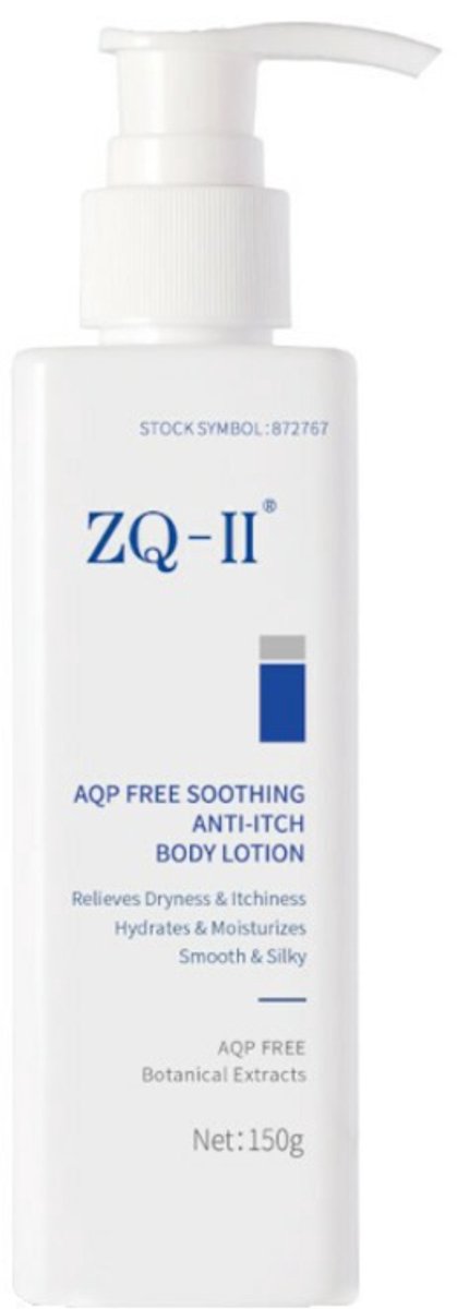 ZQ-II AQP-vrije verzachtende anti-jeuk bodylotion / verzachtende en anti-jeuk bodylotion (AQP-vrij) 150 g