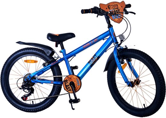 NERF Kinderfiets - Jongens - 20 inch - Satijn Blauw - 2 Handremmen van Nerf — afbeelding 5