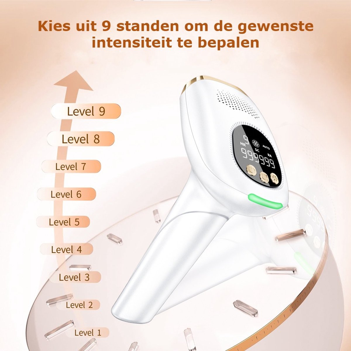 IPL Laser Ontharingsapparaat - Ice Cooling - 999.999 flitsen thumbnail 6