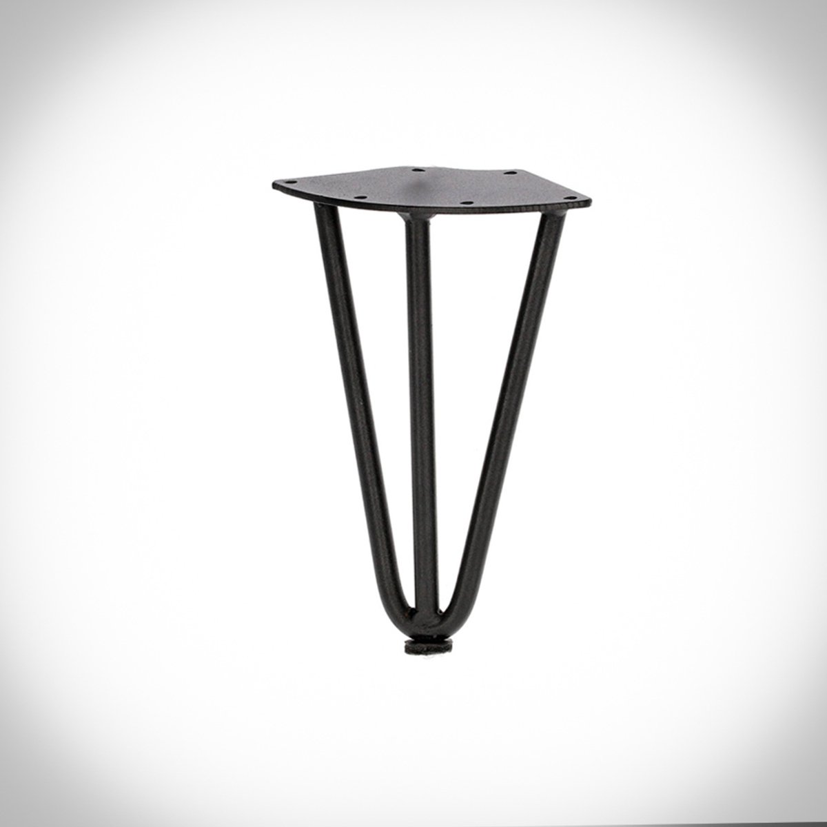 SEART GROUP - Hairpin Tafelpoot - Drievoudige Staaf - Zwart - 20 cm