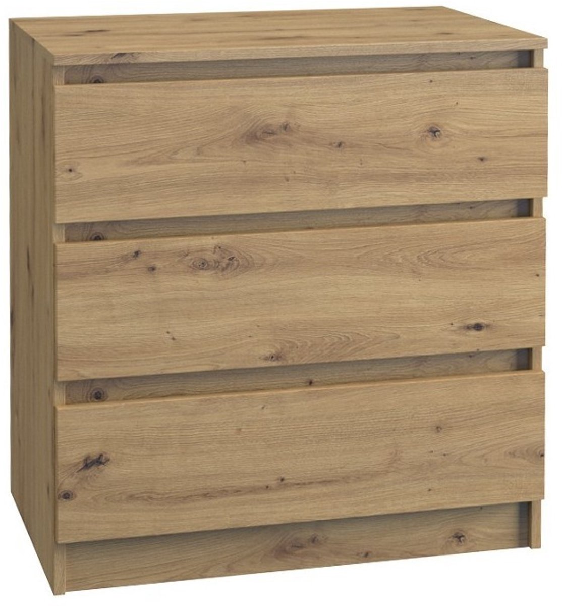 ROE Furniture Bella3 - Kommode - Minimalistisch Design - Zonder Handgrepen - Eenvoudig te Monteren