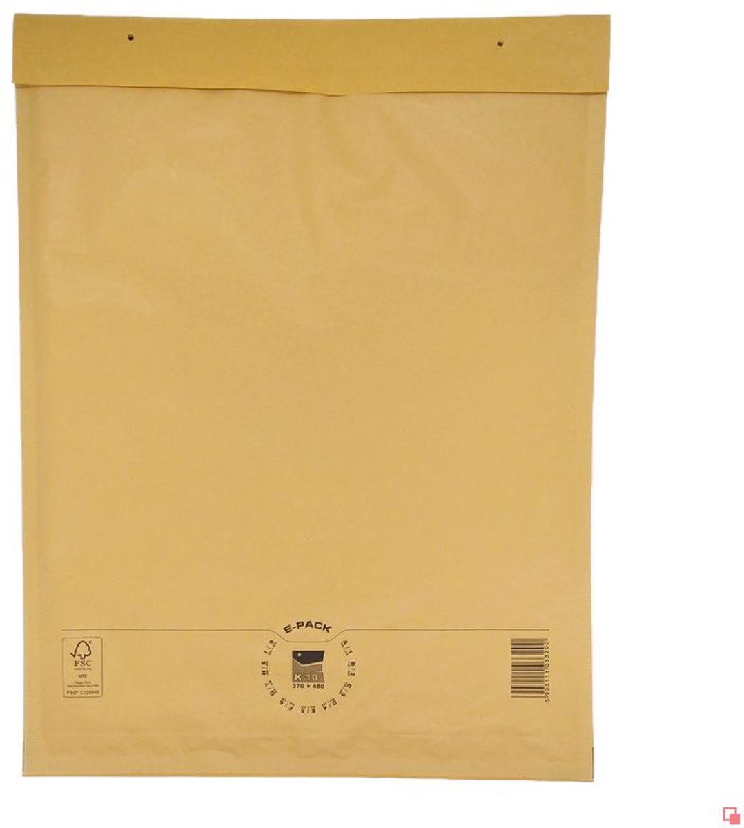 Heykapak Serie - Bruine Bubbel Envelop K20 - 370x480mm - Set van 10 - FSC-gecertificeerd