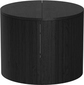 Vicco Tavilo Salontafel – 48 x 48 cm Eiken/zwart