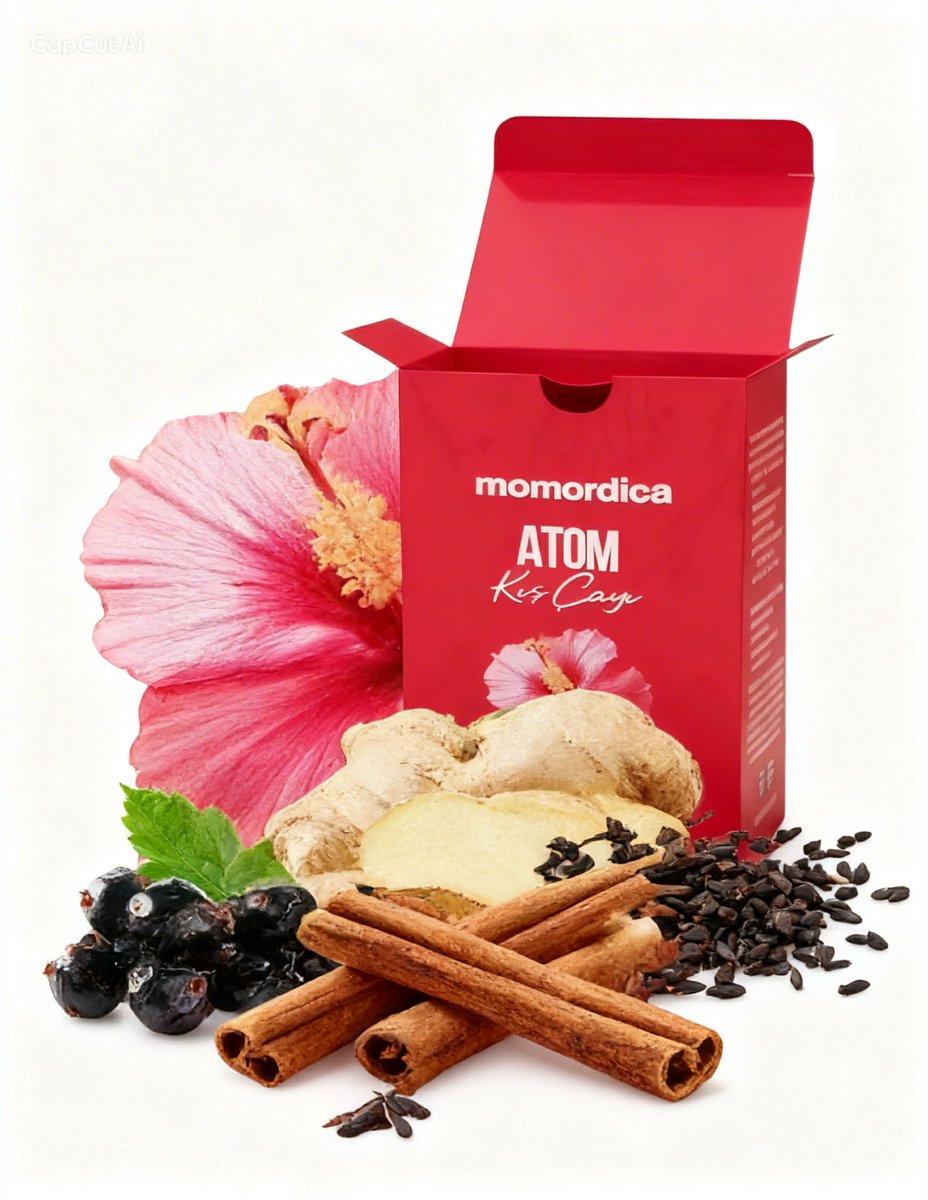 Momordica Atom Winterthee – Kruidenthee met Gember, Propolis & Hibiscus – 20 Zakjes (160 g)