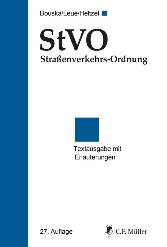 StVO Straßenverkehrs-Ordnung - cover