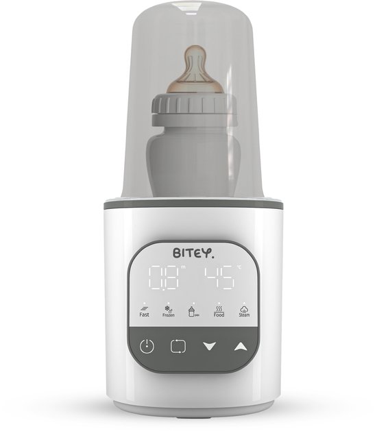 Bitey Flessenwarmer Baby 9-in-1 – Snel Verwarmen, Steriliseren, Ontdooien en Warmhouden – Geschikt voor Philips Avent, Difrax, Dr Brown en Moedermelkzakjes