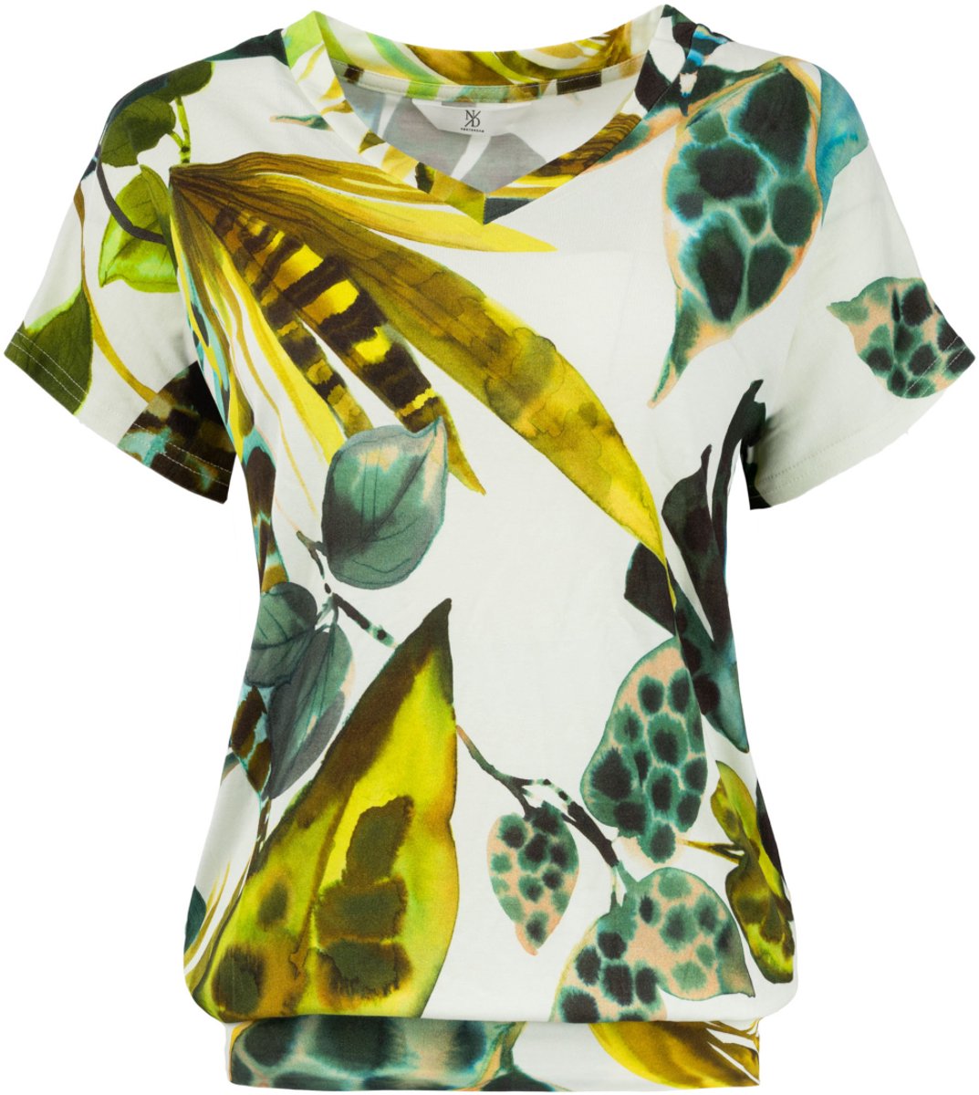 NED T-shirt Mana Ss Arcadia Aqua Jungle Mira 26s4 Ff098 01 3029 Arcadia Aqua Dames Maat - XL
