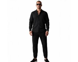 Kledingset Heren Zomer - Mode - Blouse - Lange Broek - Dun - Overhemd - Maat XL