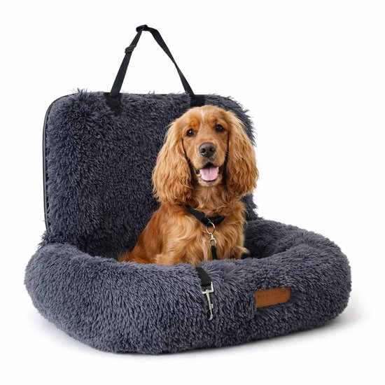 By Cee Cee autostoel hond deluxe – maat M – donkergrijs