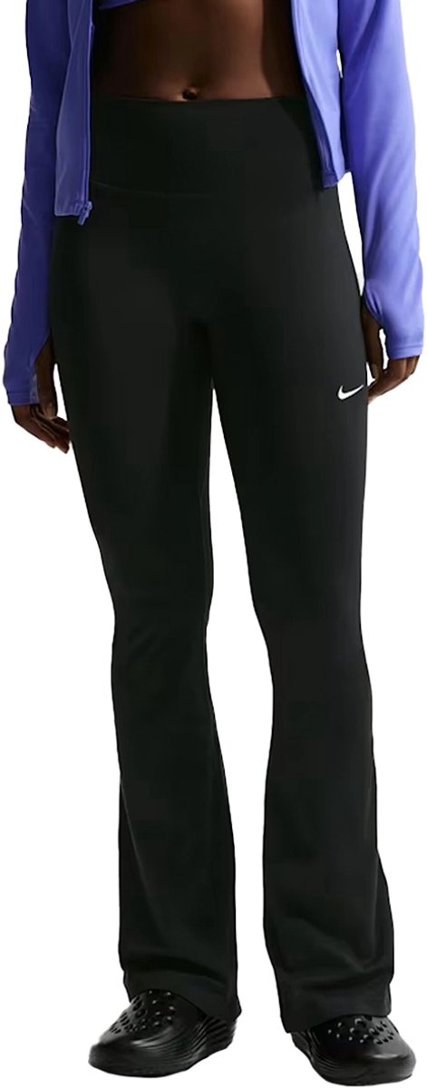 Nike One High-waist Flared Dames Fitness Broek Ib9135-010 Kleur Zwart