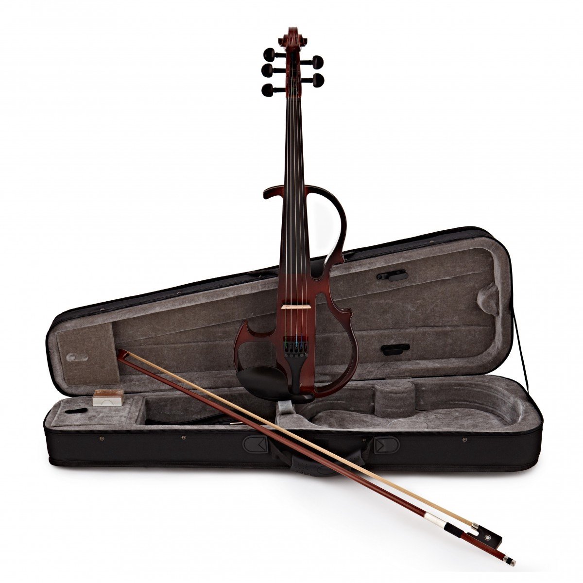 5-Snarige Elektrische Viool van Gear4music, Trans Red