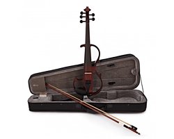 5-Snarige Elektrische Viool van Gear4music, Trans Red