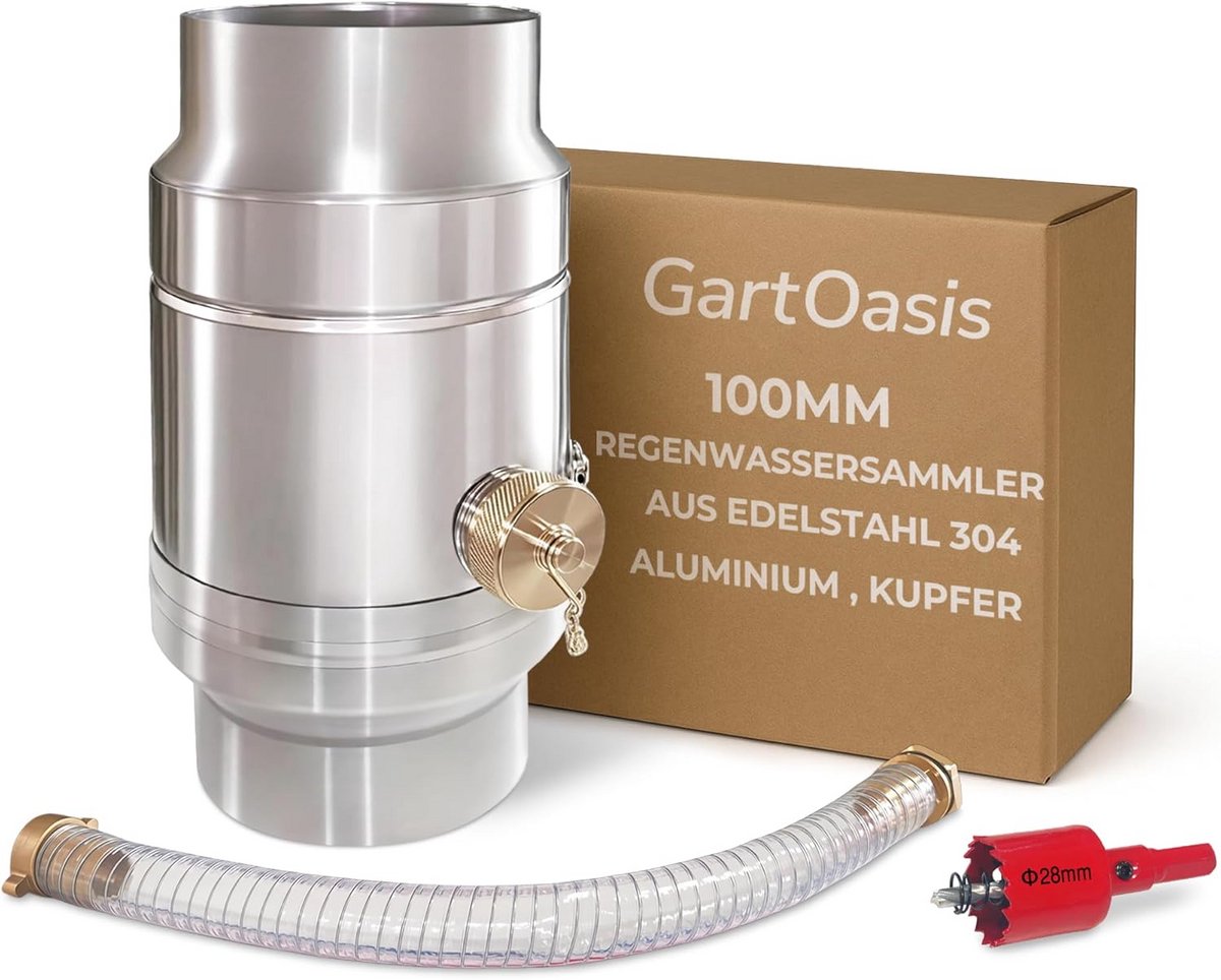 Regenwaterverzamelaar - Regenpijp Collector - Water Besparen - Dubbelwandige Constructie - 100mm DN100