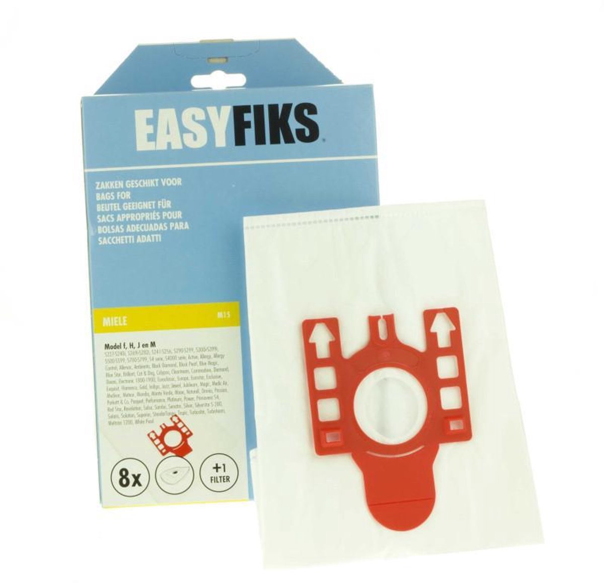 Stofzuigerzakken TBV uninverseel F-H-J-M Mie 8 stuks