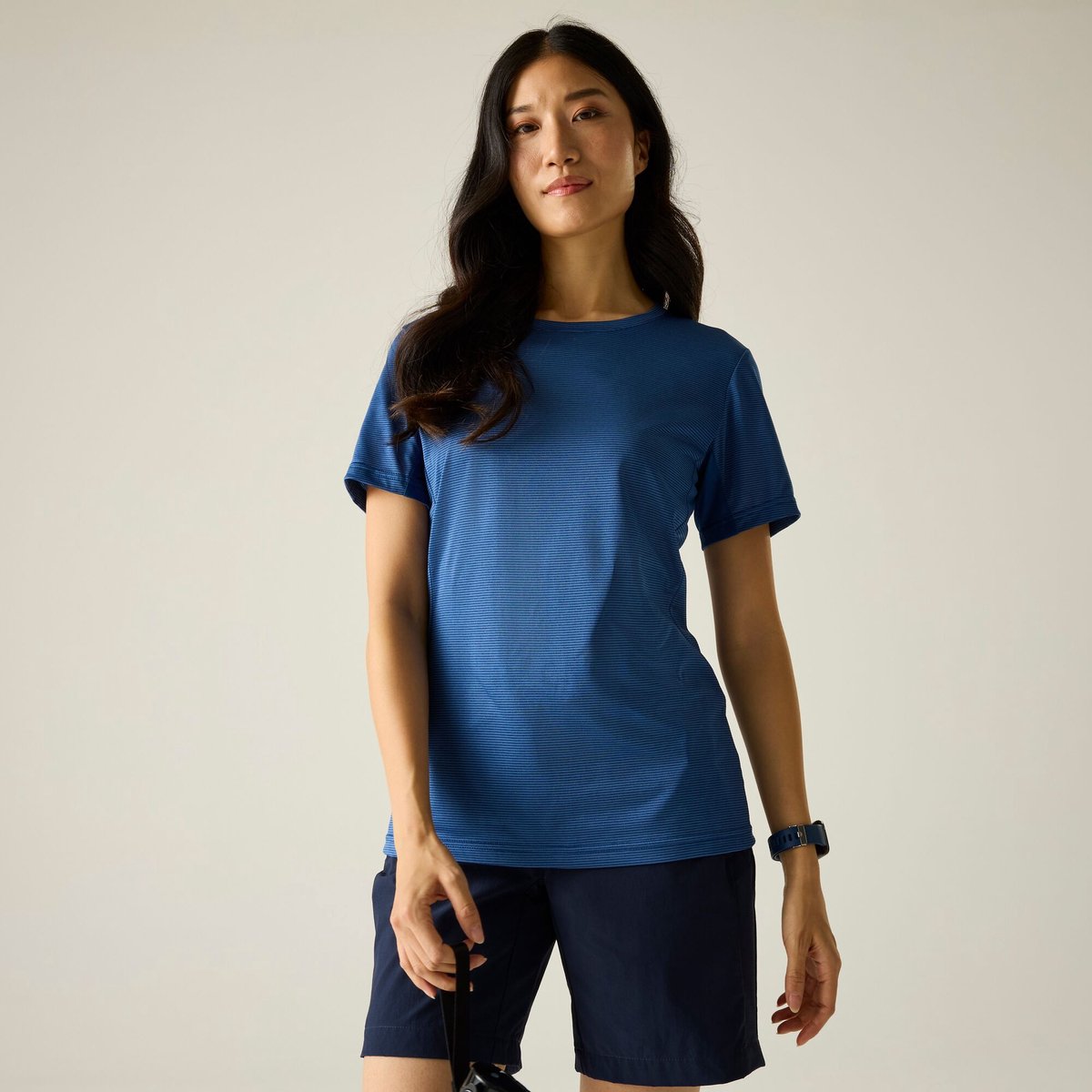 Dames Demna T-shirt met korte mouwen en gemêleerde print Blauw