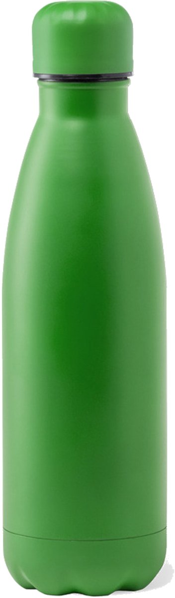 RVS waterfles/drinkfles kleur groen met schroefdop 790 ml - Sportfles - Bidon