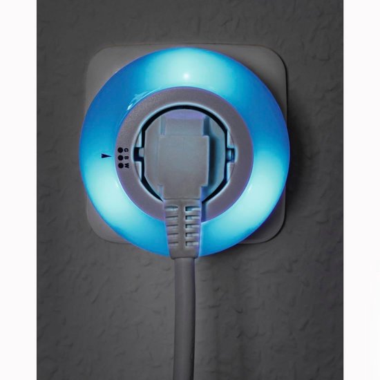 LED Nachtlamp - Oriëntatielamp Stekker - Donker Navigeren - Geïntegreerd Stopcontact - 7x8 cm - Wit — afbeelding 4