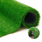 Tapiso Natural Deluxe Grastapijt Kunstgras Groen voor Tuin Balkon Terras Veranda Hoogte 30 mm Maat- 400x300
