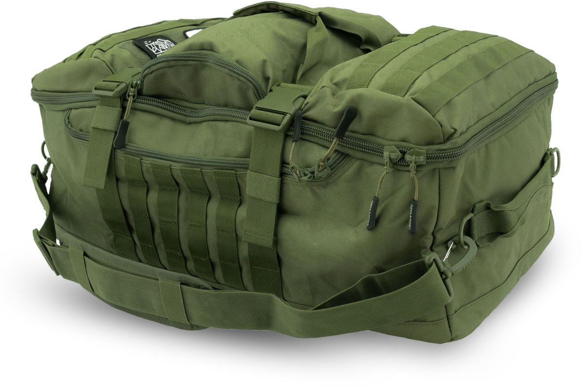 OFFLANDER 3W1 - Reisrugzak - 54L - Groen - Molle Systeem