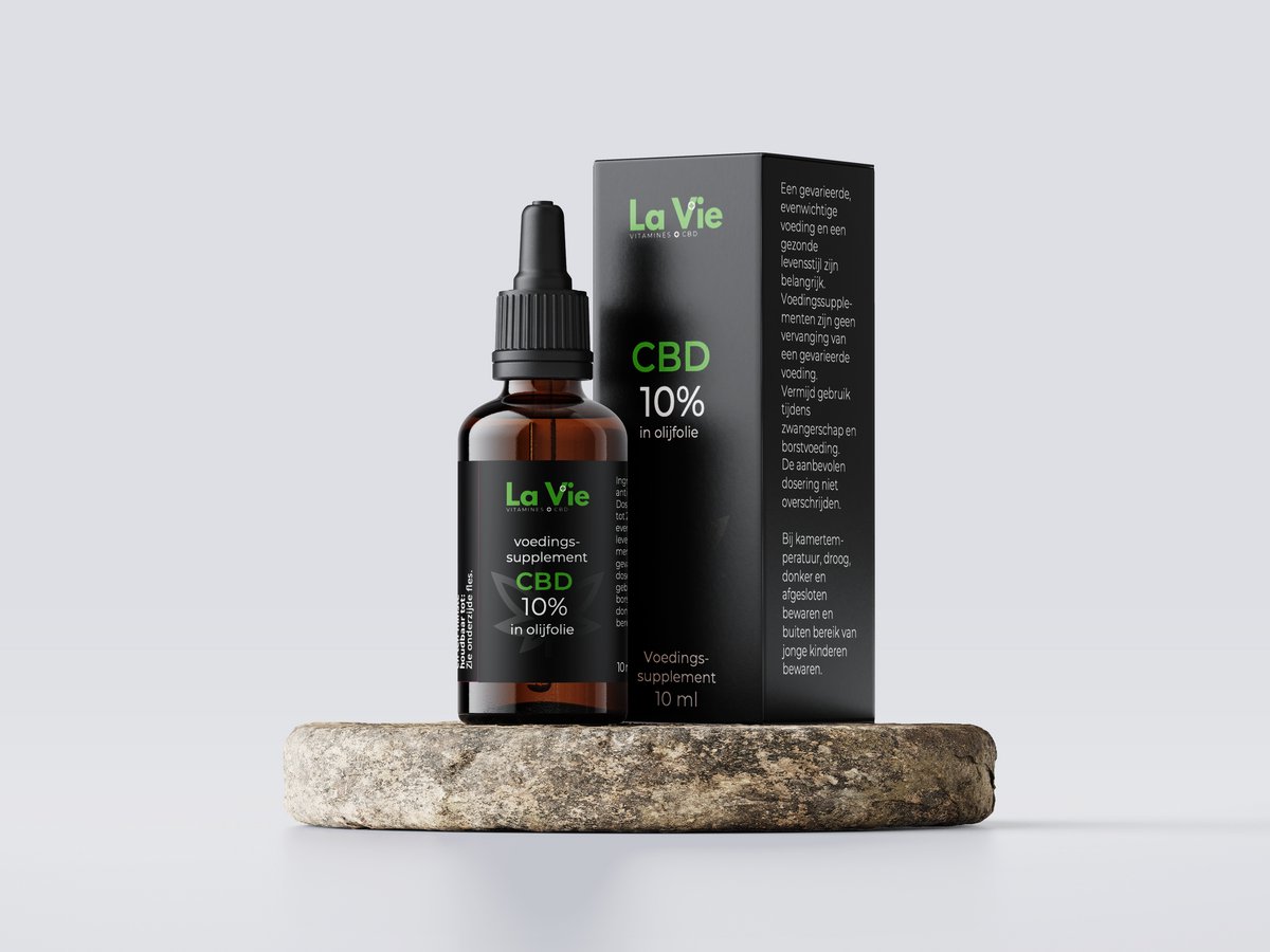 La Vie CBD olie 10% (olijf) - Hoogwaardig en Nederlands nummer 1
