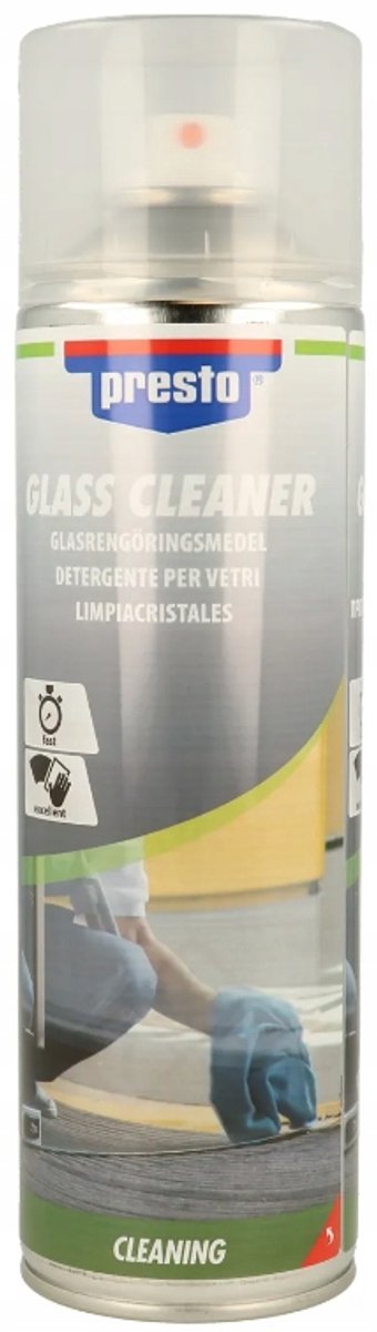 Presto - Glasreiniger - 400 ml - snel streeploos - voor ramen en spiegels, helder