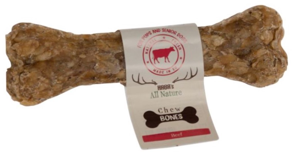 Hab All Nature Kauwbot Met Rund 55 gr - Hondensnack - Hondenbot