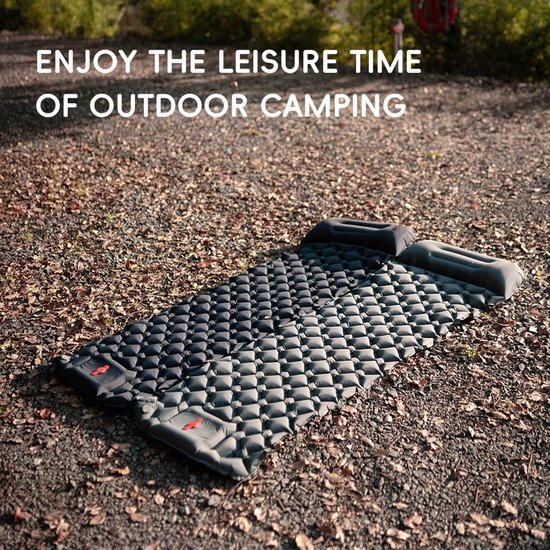 HOB Zelfopblazend Camping Matras - Slaapmat - Waterproof - Luchtbed - Kampeer Matras - 1 persoons - Draagbaar - Oprolbaar incl. Opbergtas van Merkloos — afbeelding 4