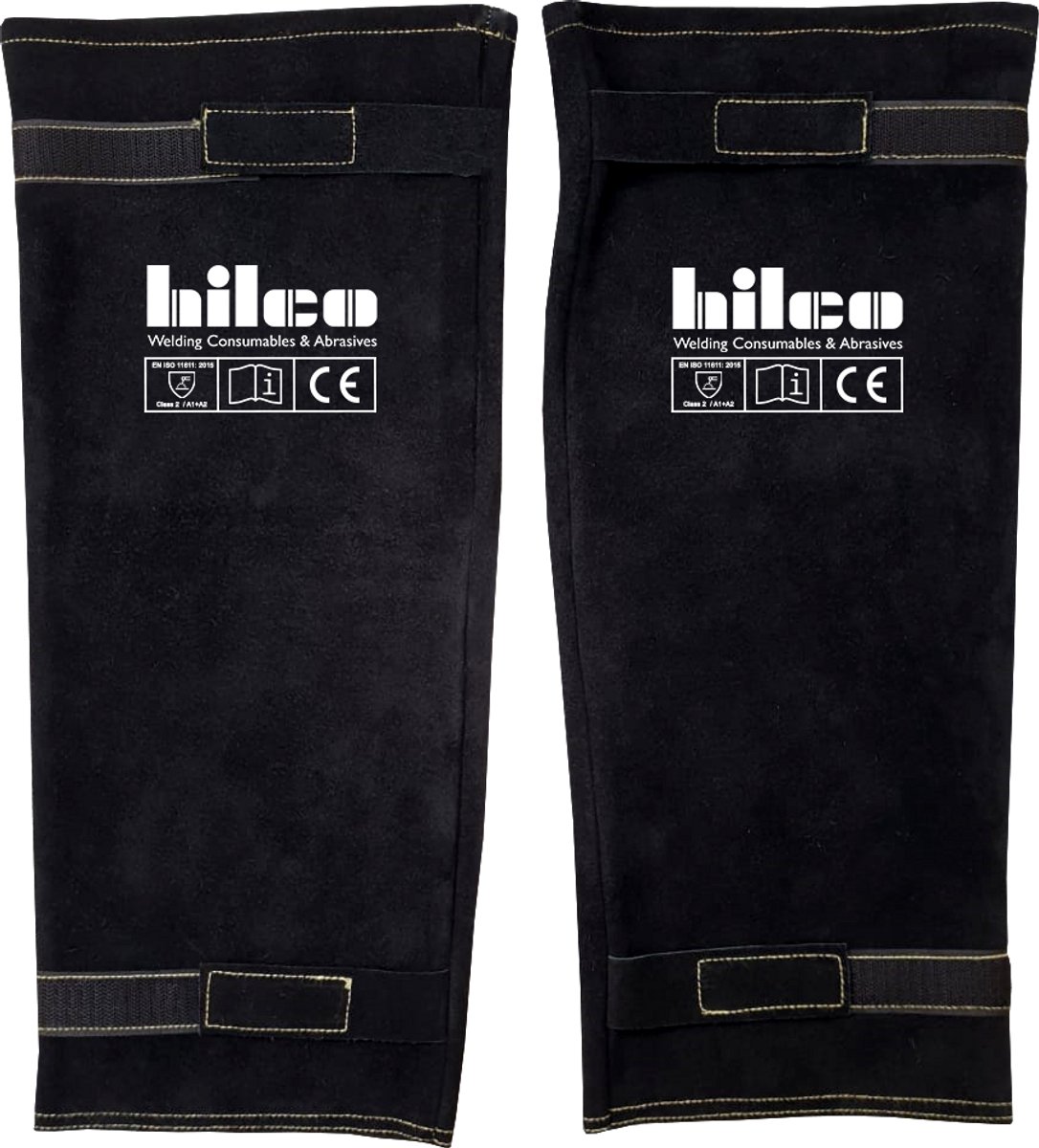 Hilco Lasmouwen - Gecertificeerd EN ISO 11611 - One Size - 100% Suède Leer - Armbescherming - Hittebestendig
