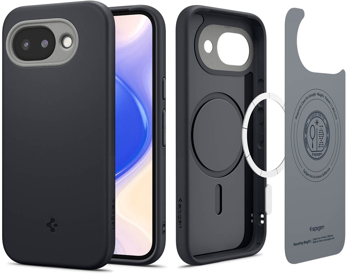 Spigen Nano Pop Magsafe, Zwart Sesam - Google Pixel 10A