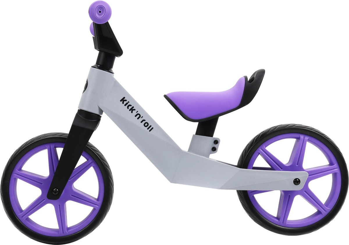 Kick'n'Roll TB02 - Loopfiets - Paars - Lichtgewicht - 2-4 jr