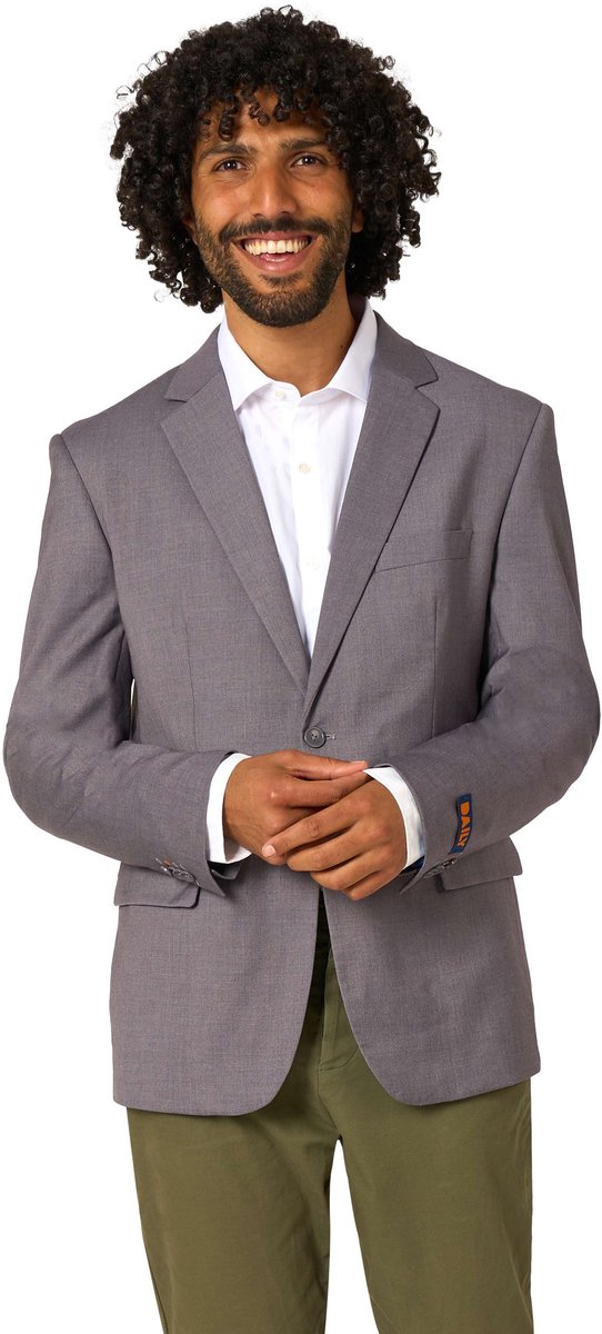 Opposuits Daily Mannen Blazer - Heren Jasje - Daily Dark Grey - Grijs - Maat EU 60