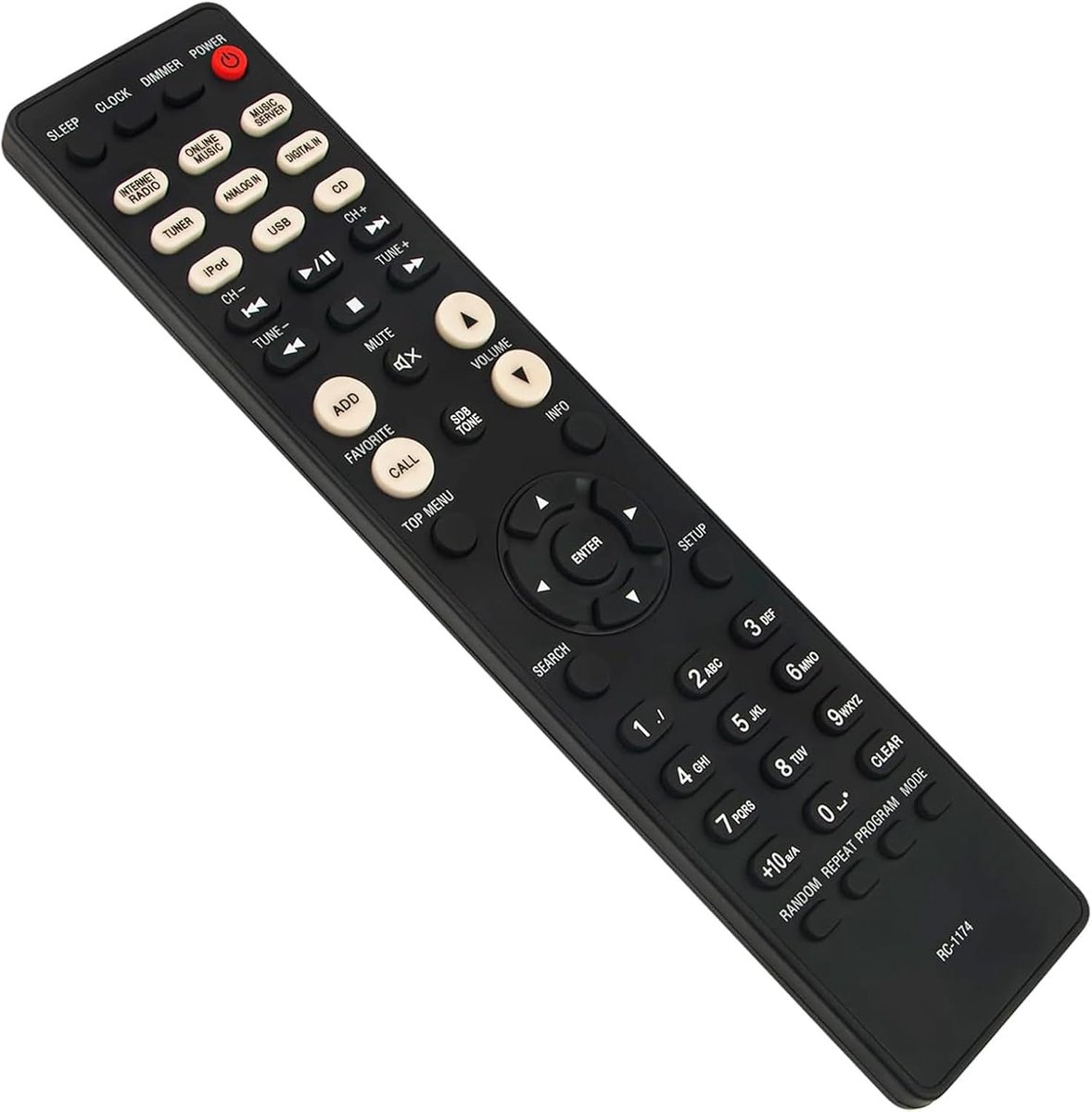Afstandsbediening - Bedieningspaneel - Home Cinema - Ergonomisch Ontwerp - 17 cm Lang - Zwart