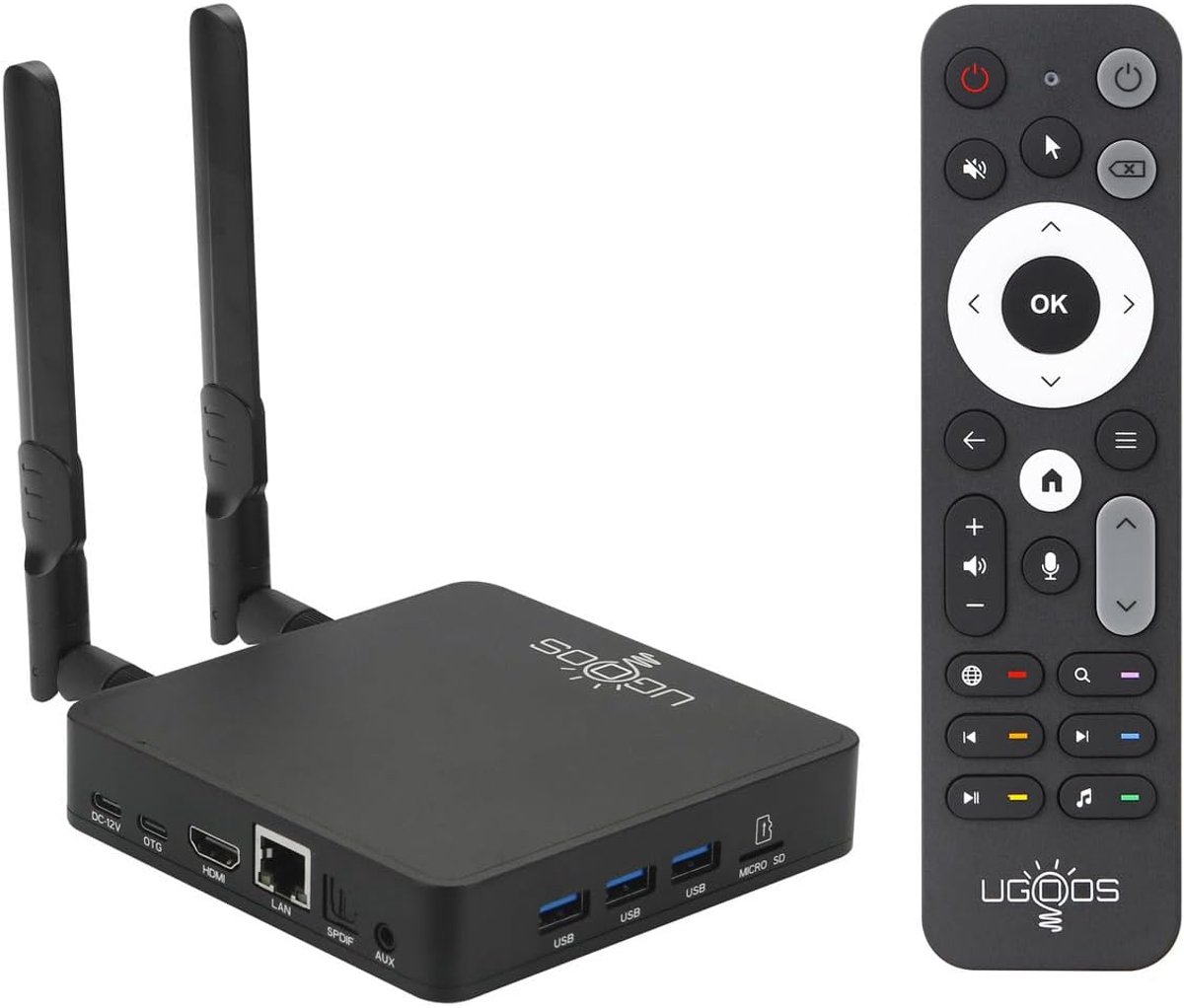 Smart TV Box - Media Player - Streaming Entertainment - Android 14 - 4GB RAM 64GB - Zwart