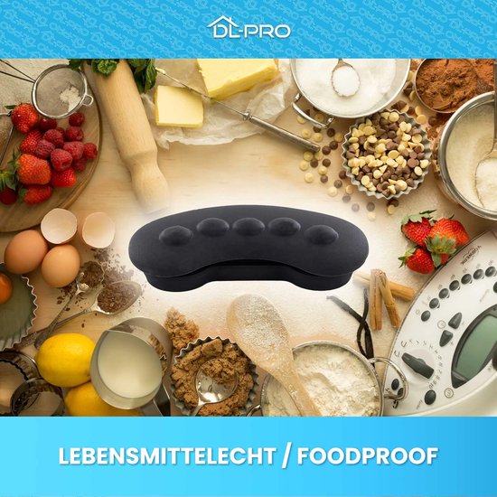 Module Afdichting Keukenmachine - Rubber Kap - Veilig Contact - Op Maat Gemaakt - 74x39x14 mm - Zwart van Merkloos — afbeelding 3