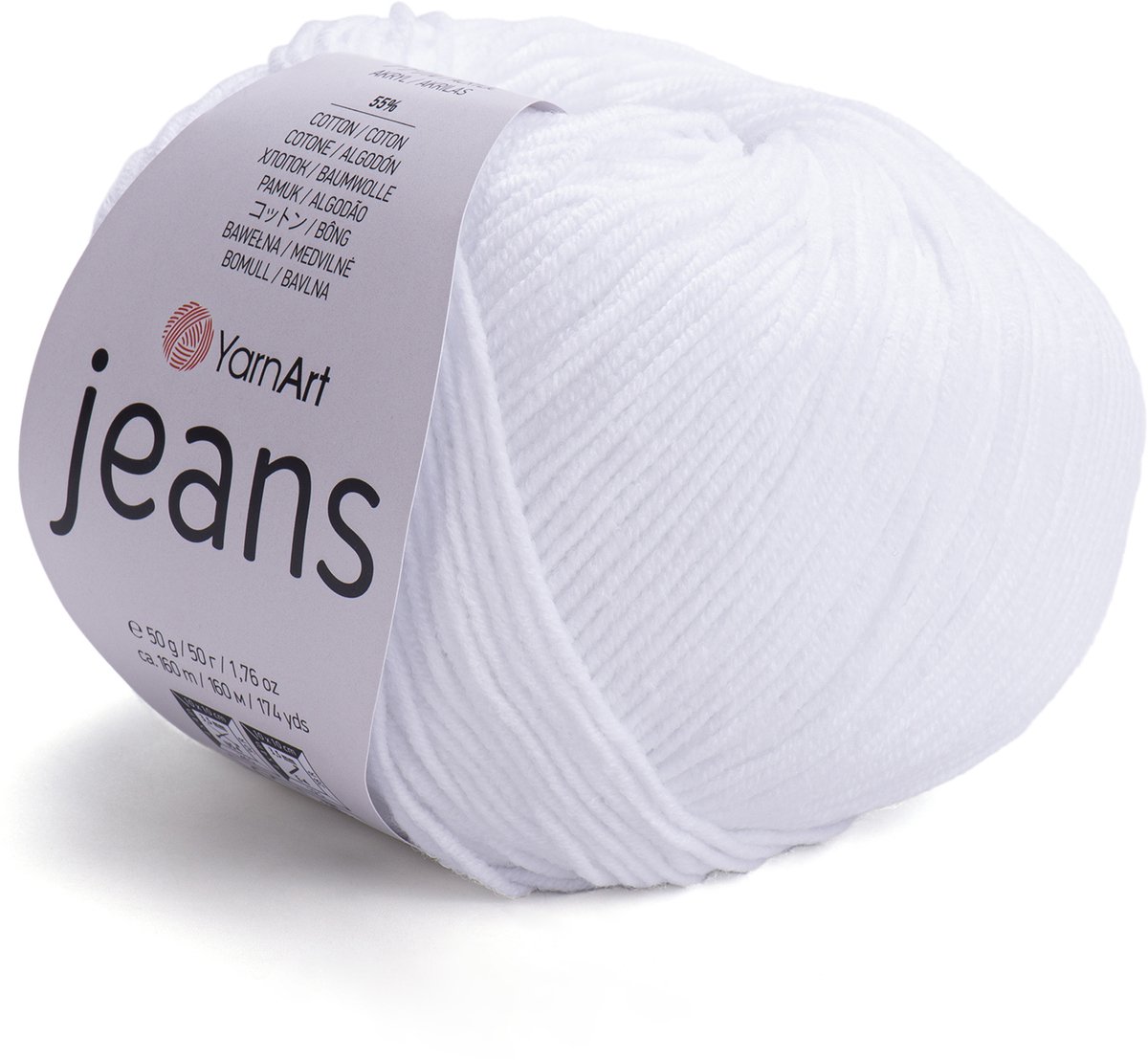 YarnArt Jeans – Katoenmix Breigaren – 50g – 160m – 55% Katoen / 45% Acryl – Voor Amigurumi & Kleding - Kleur 62