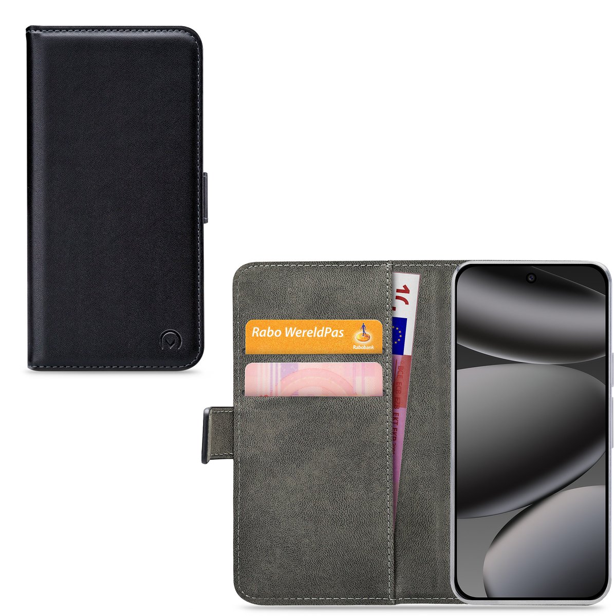 Mobilize Telefoonhoesje geschikt voor Google Pixel 10 Pro Hoesje | Mobilize Classic Gelly Bookcase Portemonnee | Pasjeshouder voor 2 Pasjes | Telefoonhoesje voor Pinpas / OV Kaart / Rijbewijs - Zwart