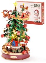 Robotime Christmas Melody Tree 3D Houten Muziekdoos – Kerstboom Bouwpakket – 319 Onderdelen - 30x30x40cm