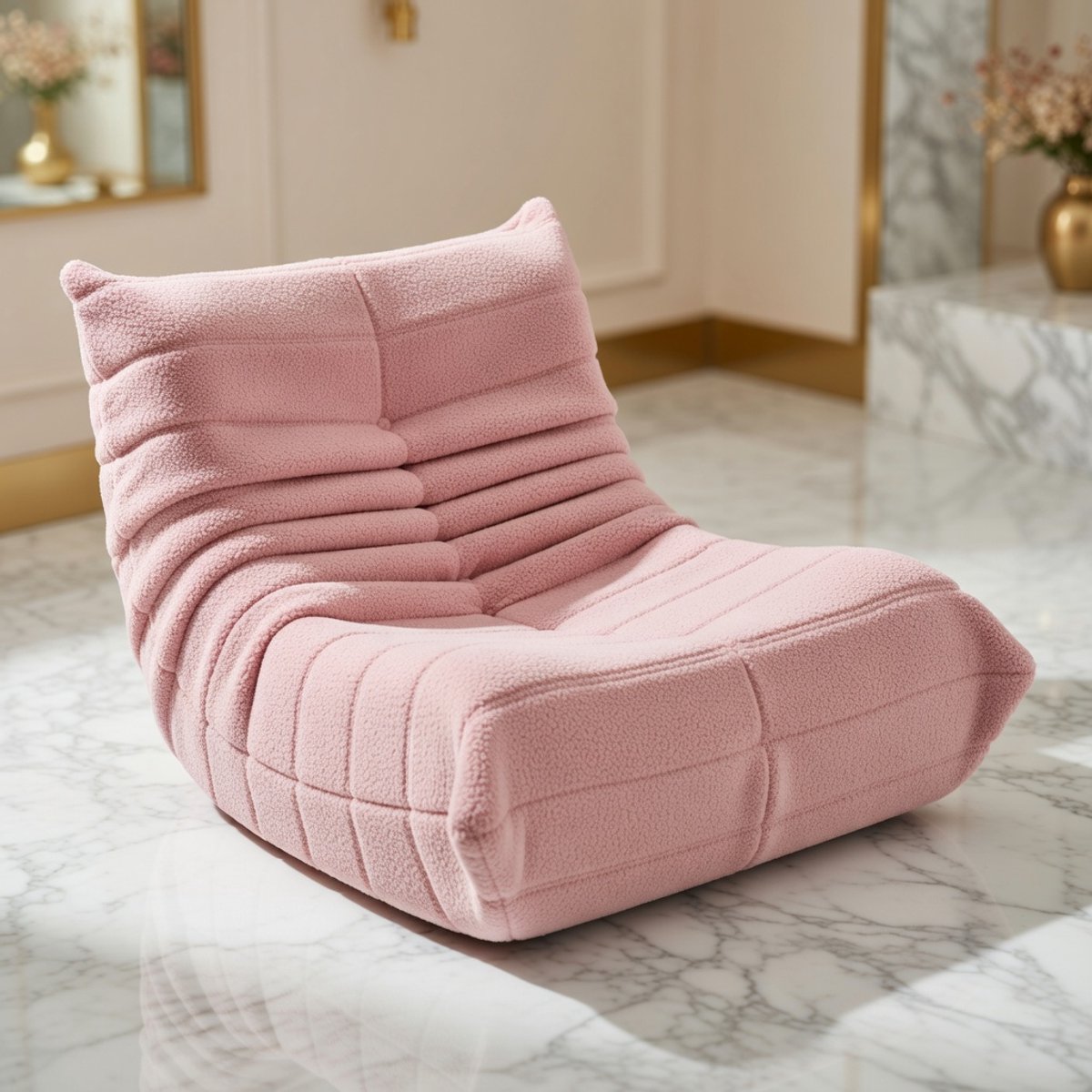 Luxe Corduroy Chaise Lounge Sofa met USB-poorten, Cupholder, Zijdelingse Zak & Verlichting – 55,9” Comfy Oversized Recliner Bank – House&Garden