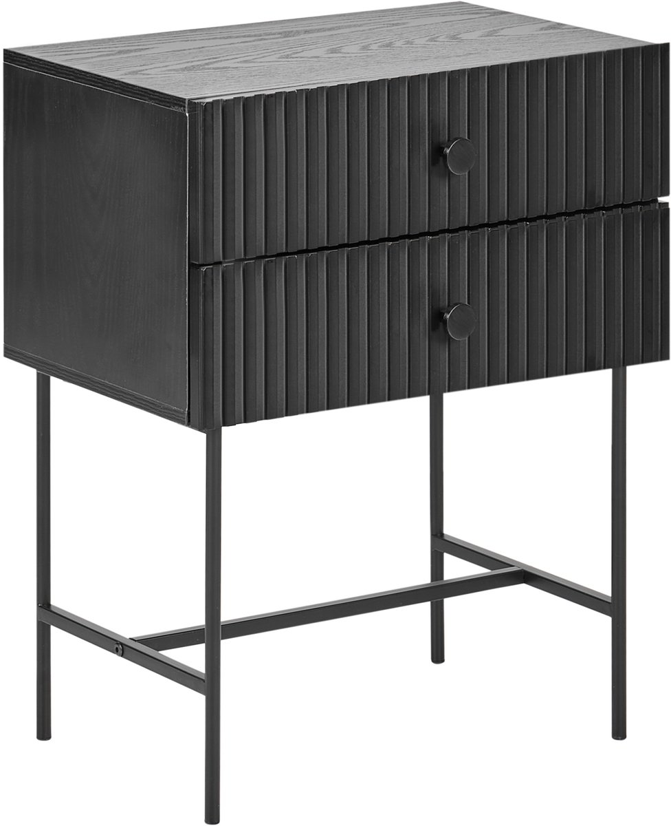 Beliani COVENTRY - Nachtkastje - Zwart - MDF