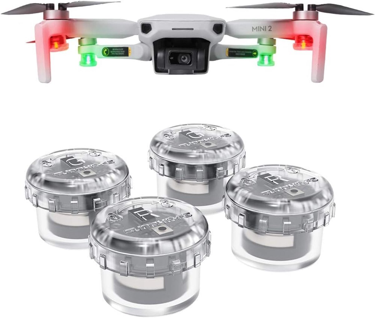 Drone Verlichting Set - Nacht Vlieg Lampjes - Verbeter Zichtbaarheid - Superlicht Gewicht 3g