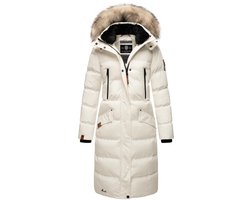 Gewatteerd & Winddicht Marikoo SCHNEESTERNCHEN - Winterjas Dames - Volwassen - Capuchon - Wit - XS