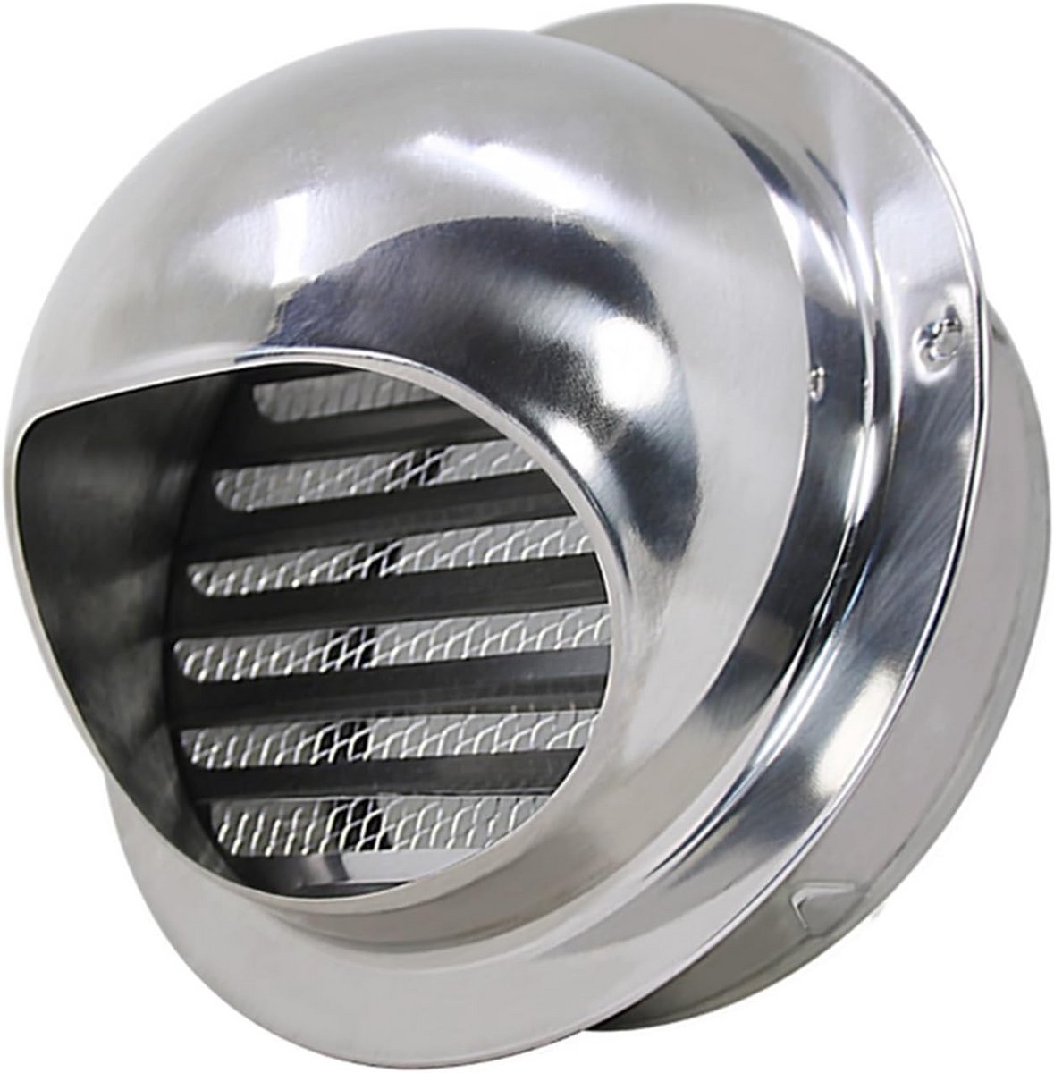 Ventilatiekap RVS Afzuigkap Rooster Verse Lucht Ingebouwde Gesp 80 mm Diameter Zilverkleurig