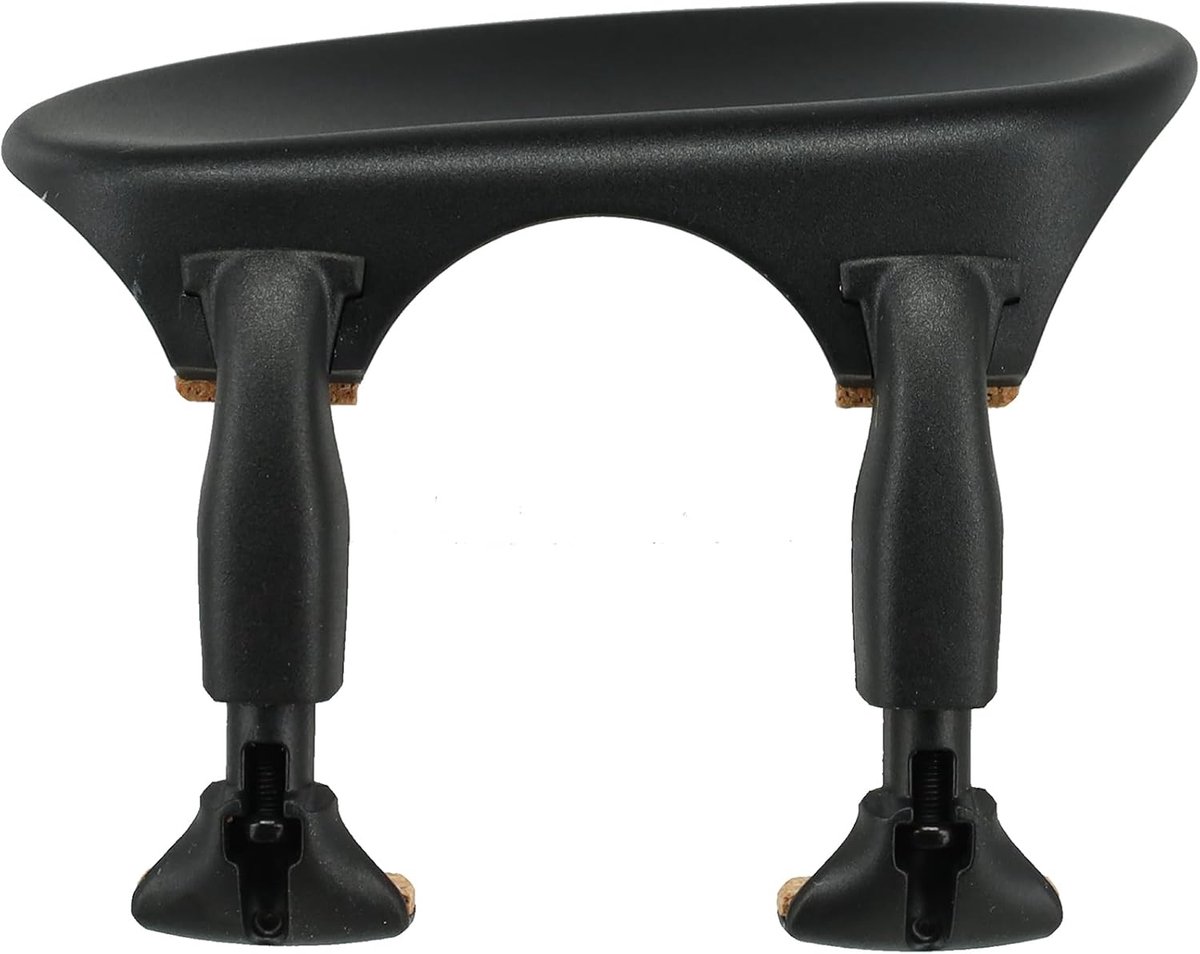 Kinsteun Viool - Middensteun Instrument - Muziek Maken - Anatomisch Gevormd - 1/2-1/4 - Zwart