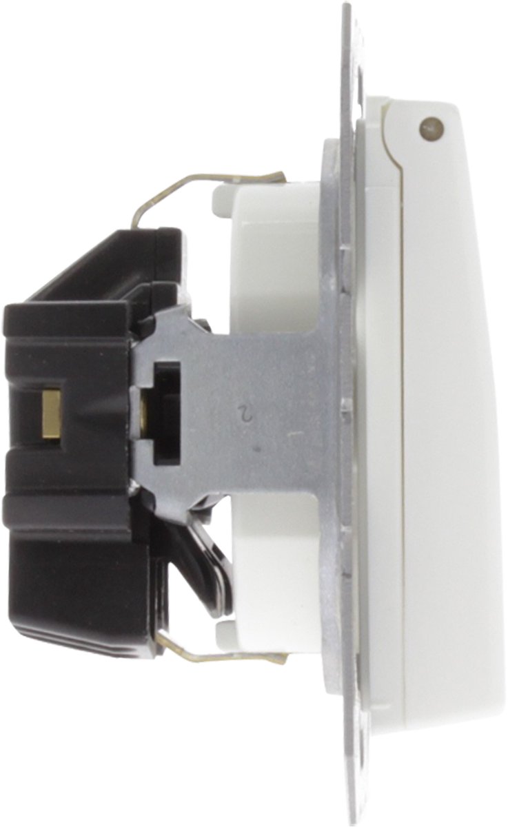 Jung AS500 contactdoos inbouw 1-voudig polarwit 66.003.44