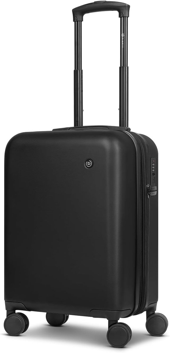 Harde Koffer - Reiskoffer Trolley - Korte Trips - TSA Cijferslot - 54 cm - Zwart