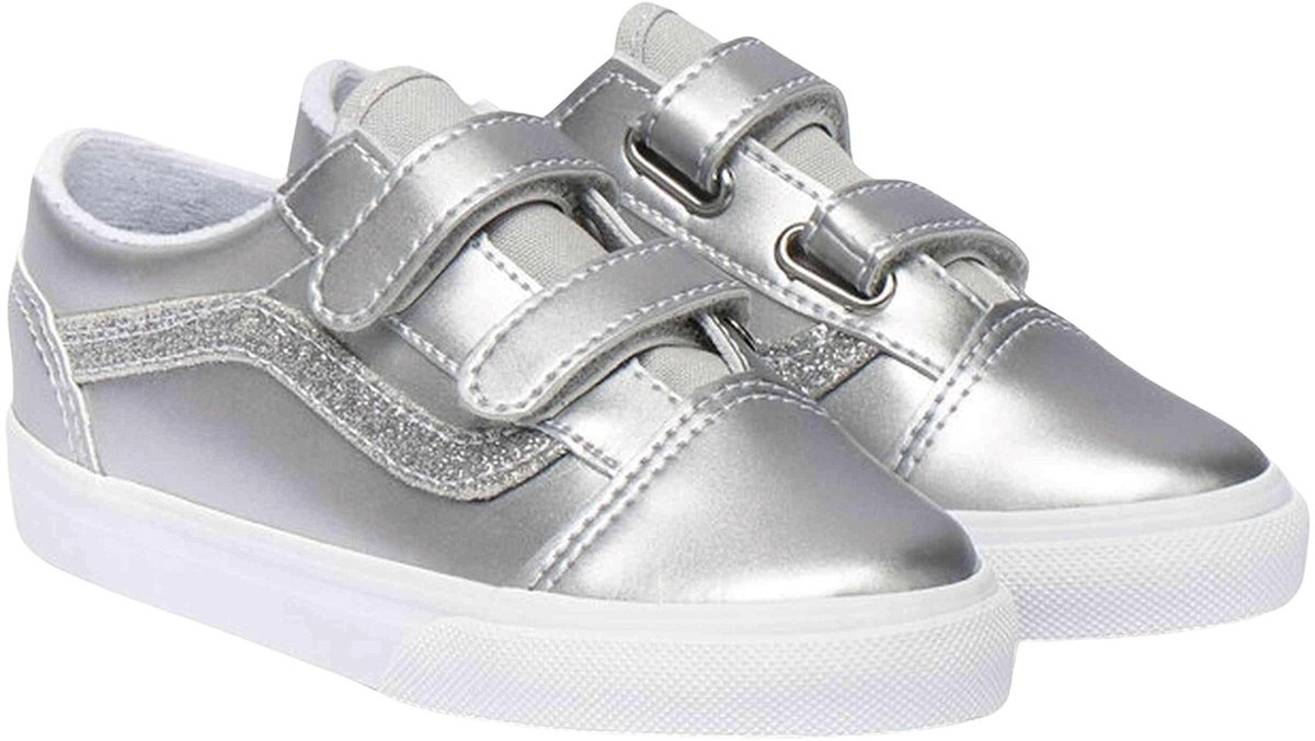 Vans Old Skool V zilver - wit