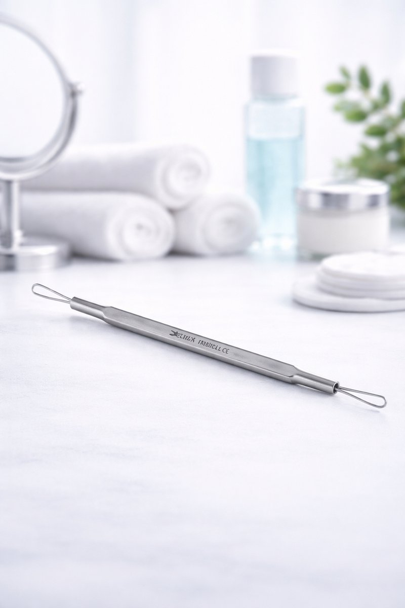 Belux Surgical / Comedonenlepel 13.5 cm – Professionele Mee-eter Verwijderaar van Roestvrij Staal