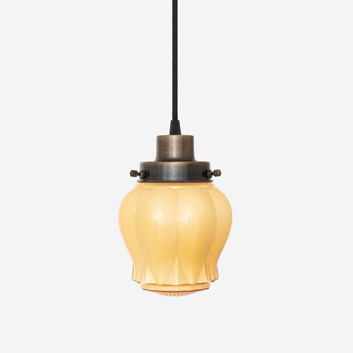 Coloured by Art Hanglamp aan snoer Eden Sunny 20's Brons - Art Deco Trade Zachtgeel